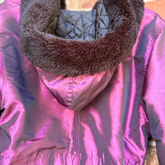 Shiny Magenta Toggle Jacket – Girls 12–14 - Picture 3 of 4